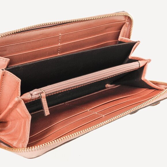 Gucci Dusty Rose Microguccissima Zip-Around Wallet - Picture 7 of 9